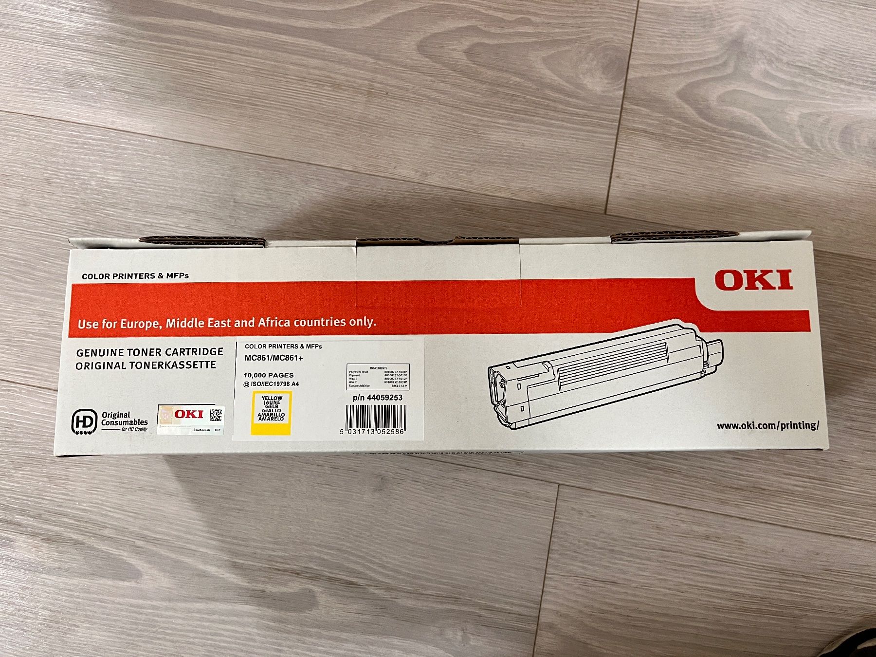 Oki Cartucce per stampanti & toner: Oki MC861 / MC861+, Toner yellow, 44059253 – Nuovo e nell'imballaggio originale da Riggisberg venduto da Aljujo