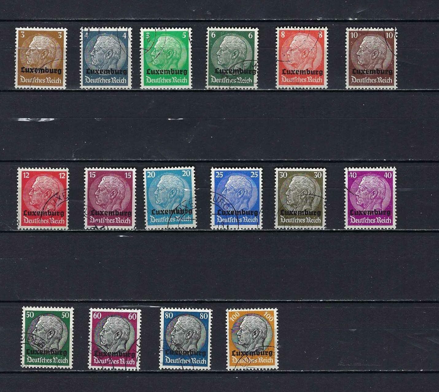 Tous les timbres: Besetzung Luxemburg gest. – D'occasion à Altstätten SG par Nandodax