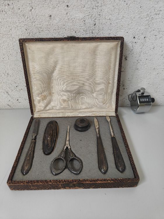AUSONIA 5-teiliges Maniküre-Set Aus Edelstahl – Made In Italy, Professionelle Nagelpflege-Werkzeuge