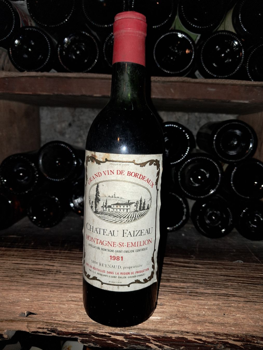 Wein: Château Faizeau Montagne-Saint-Émilion 1981 – Neu und originalverpackt aus Le locle von juliensaran