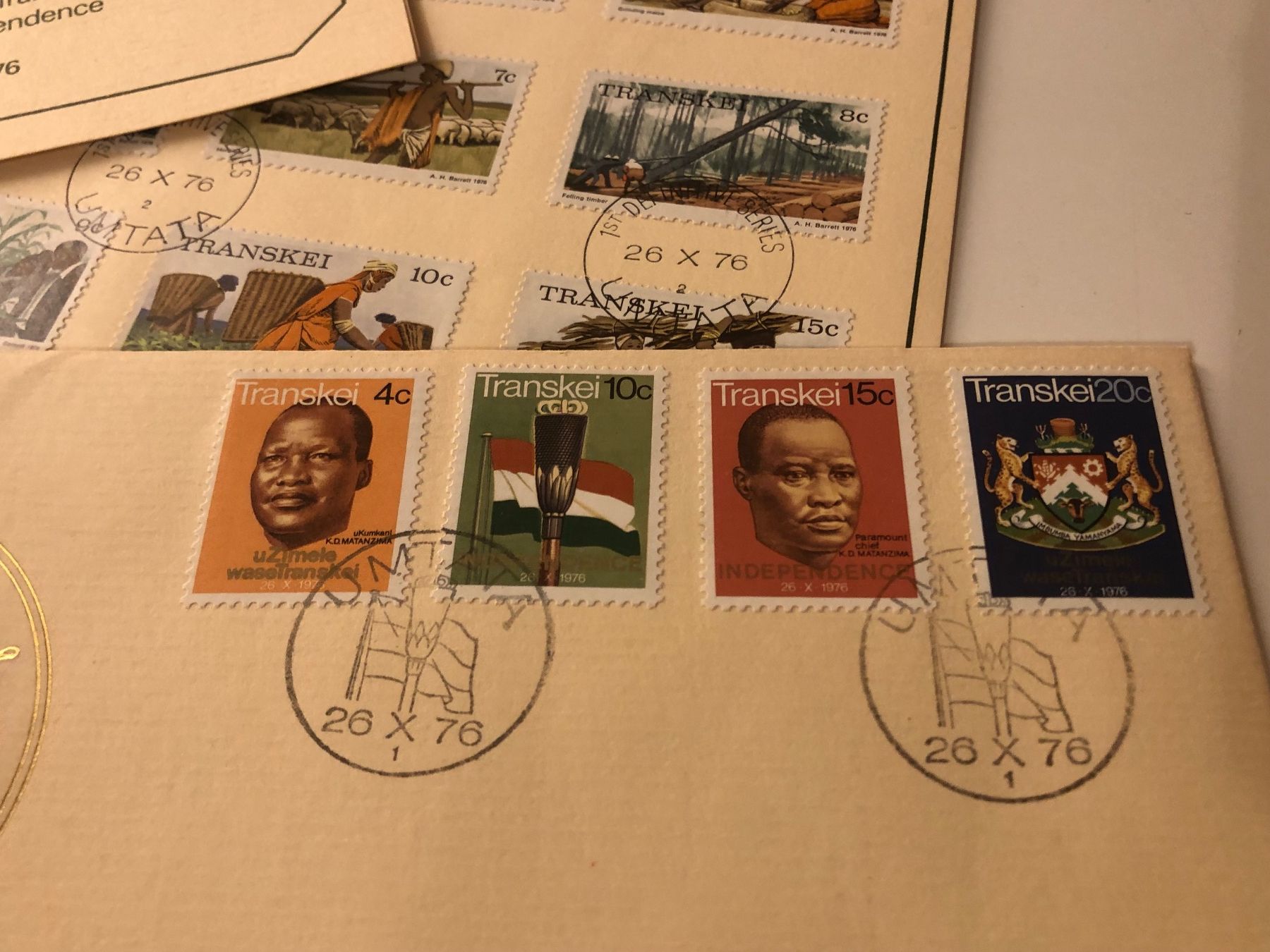 Tutti i francobolli: Erstausgaben TRANSKEI, Folder, Erinnerungsblatt & FDC – Usato da Lufingen venduto da Rac0 5