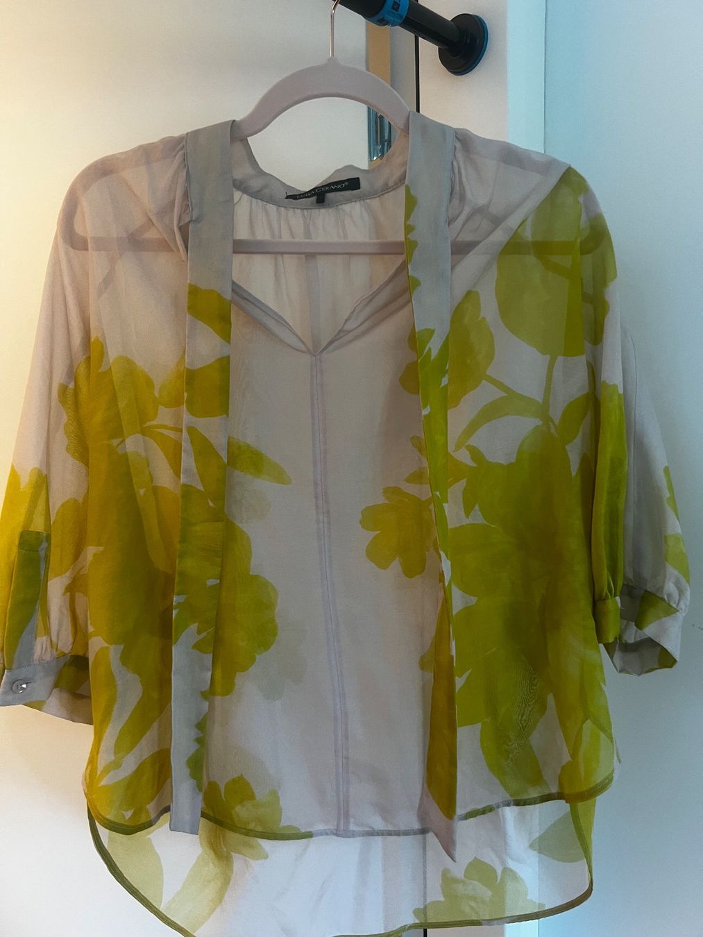 Luisa Cerano Camicette: Sommerliche Luisa Cerano Seidenbluse mit Blumen, Grösse 38 – Usato da Esslingen venduto da bet_q2ww