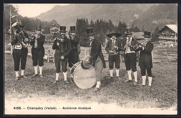 Ansichtskarten: AK Champery / Valais, Ancienne musique – Gebraucht aus Berlin von bartko-reher