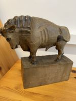 Bison Handgeschnitzte Holzstatue - Bison Zum 50 Geschenke