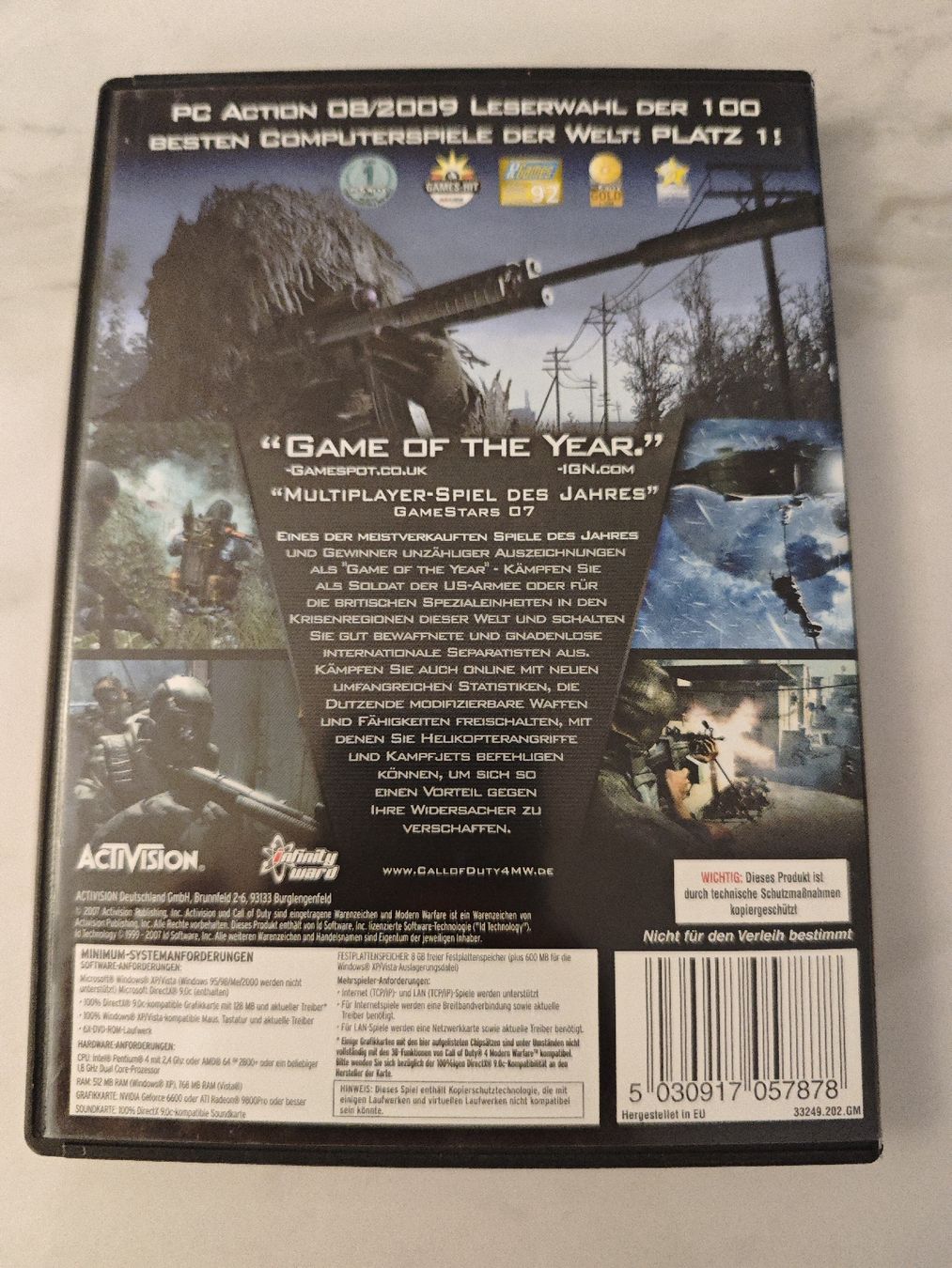 Microsoft Jeux: CALL OF DUTY 4 Modern Warfare COD4 PC CD-ROM – D'occasion à Rikon im Tösstal par Bravora 1