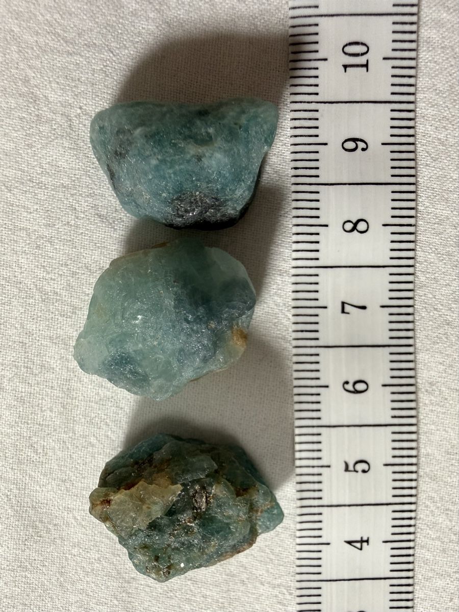 Mineralien & Heilsteine: Grandidierite 3Stk mit 85ct – Neu (gemäss Beschreibung) aus Oberhof von RealStone 1