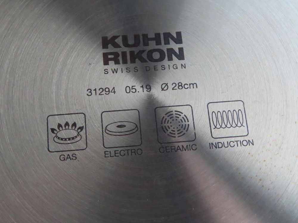 Kuhn Rikon Easy Pro Oven-Safe antiaanbakpan met glazen deksel, 28 cm, zwart