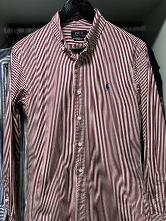 Camicia Polo Ralph Lauren a righe S/P Custom Fit