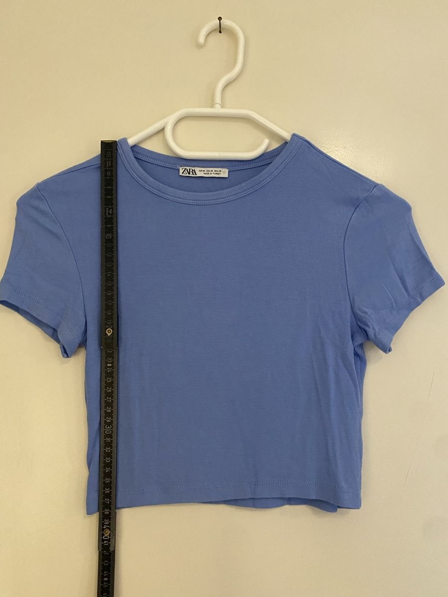 Zara Camicette, T-shirt & Top: Zara bauchfreies Top, hellblau, Grösse M – Usato da Hünenberg See venduto da lar_9zjk 1
