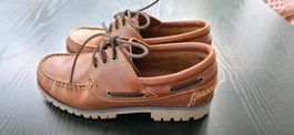 Hochwertige Leder Bootsschuhe Damen Hand Made in Italy