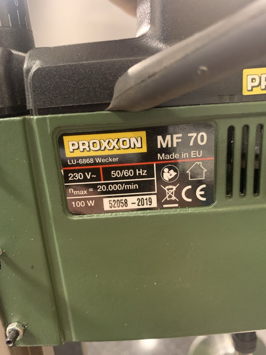 Proxxon Tutte le macchine: Microfräse MF70 Proxxon  – Usato da Schaffhausen venduto da Dimi83 2