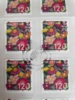Briefmarken gestempelt „saisonale Blumen „