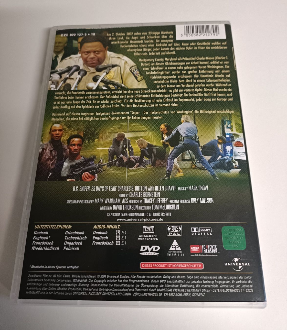 Tutti i DVDs: Sniper - Der Heckenschütze von Washington – Usato da Köniz venduto da Movieportal007 1