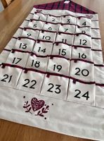 GLOBUS Adventskalender Baumwolle 50 x 110 cm neuwertig