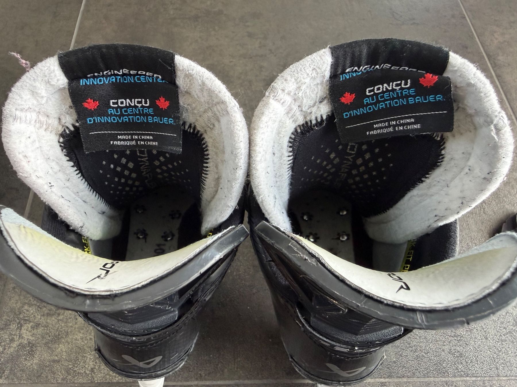 Bauer Pattini da ghiaccio: Bauer Vapor Hyperlite2 Custom Schlittschuhe, Gr. 6.5 - 7 – Usato da Langenthal venduto da lthal 4