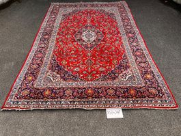 Grosser Orientteppich im Perserstil – Rot/Blau – 368×241 cm