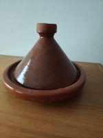 Tajine aus Ton braun glasiert