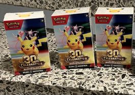 3× Pokémon 30th Celebration Booster Bundle Englisch OVP