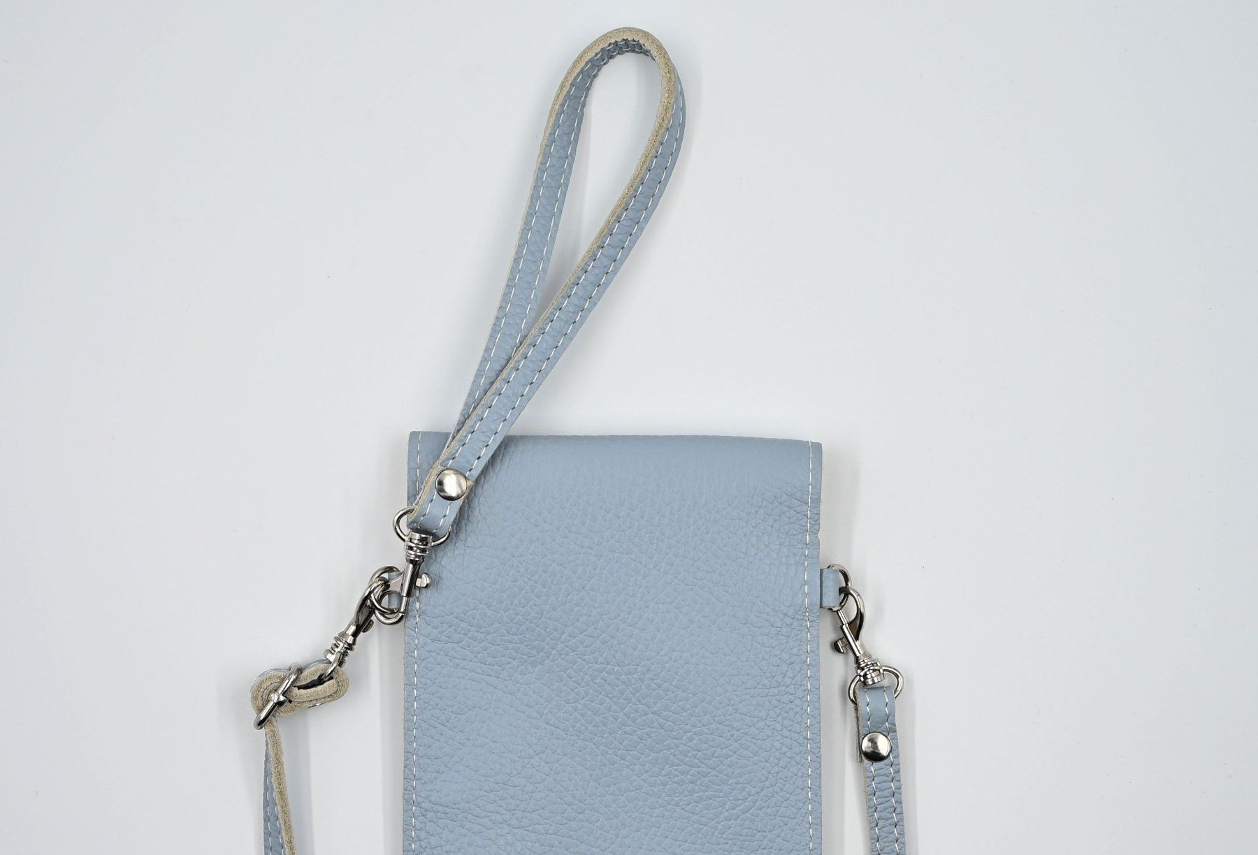 Borse da donna: Handytasche Leder hellblau Made in Italy neu – Nuovo (secondo la descrizione) da Dürnten venduto da puumies 6