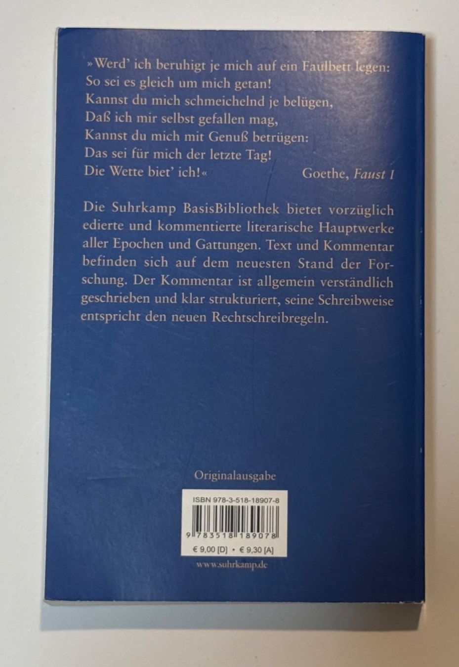 Libri: Faust I – BasisBibliothek | Goethe – Usato da Rapperswil SG venduto da Maria_________ 1