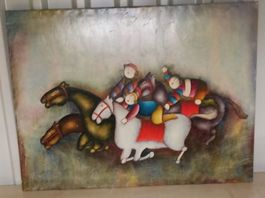 J. Roy Baz original Akryl-Gemälde 90cmX120cm