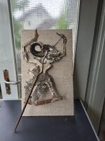 Schattenpuppe für Theater, traditionell, handgefertigt, alt