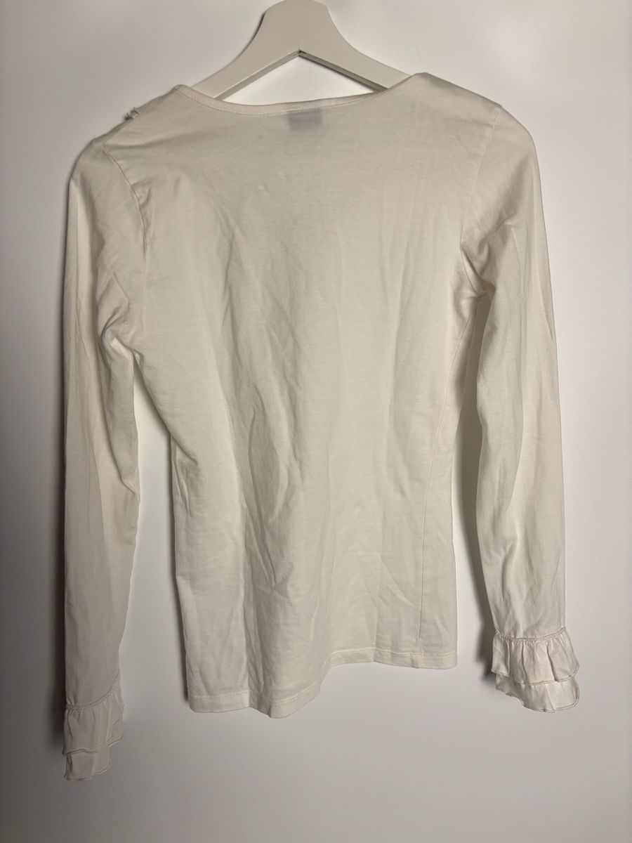 Top: vintage ruffle longsleeve with buttons – Usato da Leissigen venduto da lamooniade 2