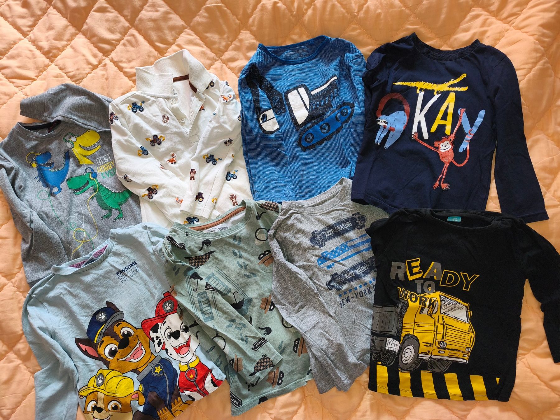 Lotti & Set di vestiti: 20 Stk. Langarmshirts, Gr. 110 – Usato da Bätterkinden venduto da rai_ctw5 1