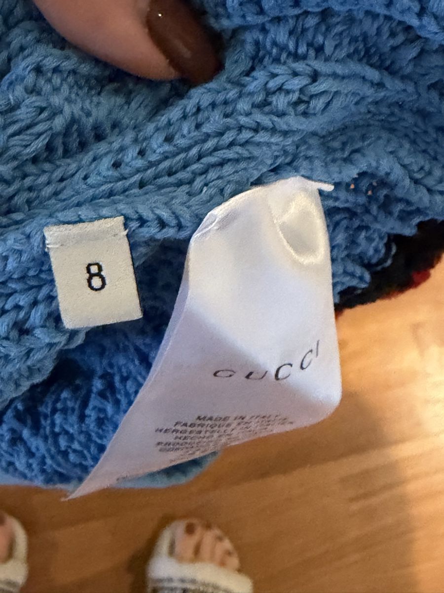 Gucci Maglioni & Felpe: Gucci Pullover hellblau gestrickt Grösse 8 top – Usato da Zug venduto da Phrauto 4