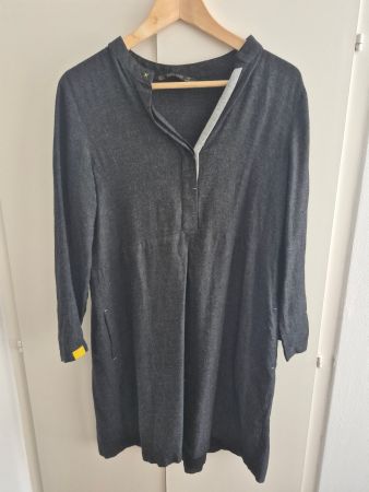 Zara Basic Kleid, Grösse L, Anthrazit - Must-have Zara Teil