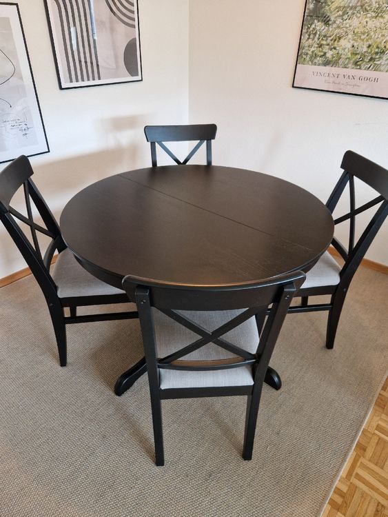 Esstisch mit 6 Stühlen Ingatorp / Ingolf von Ikea Kaufen auf Ricardo
