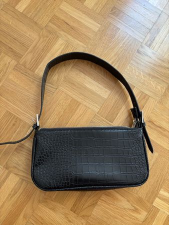 Gina Tricot Bag, Schwarz Kroko Optik, Top Zustand!