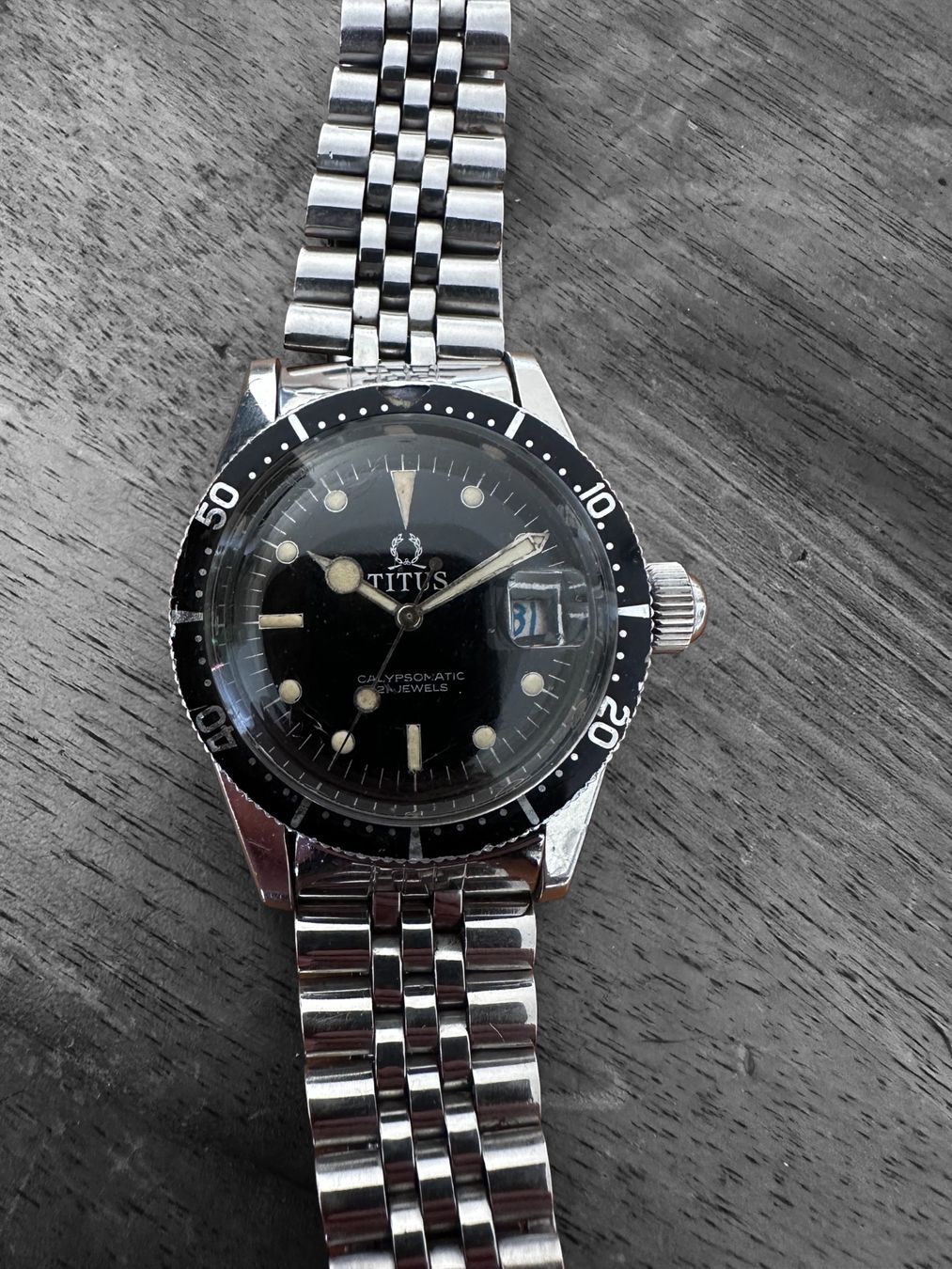 Orologi: Vintage Titus Calypsomatic Diver – Usato da Olten venduto da Apriprod