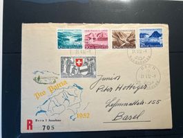 FDC Pro Patria 1952 Illustriert /KW SBK. Fr.250.00