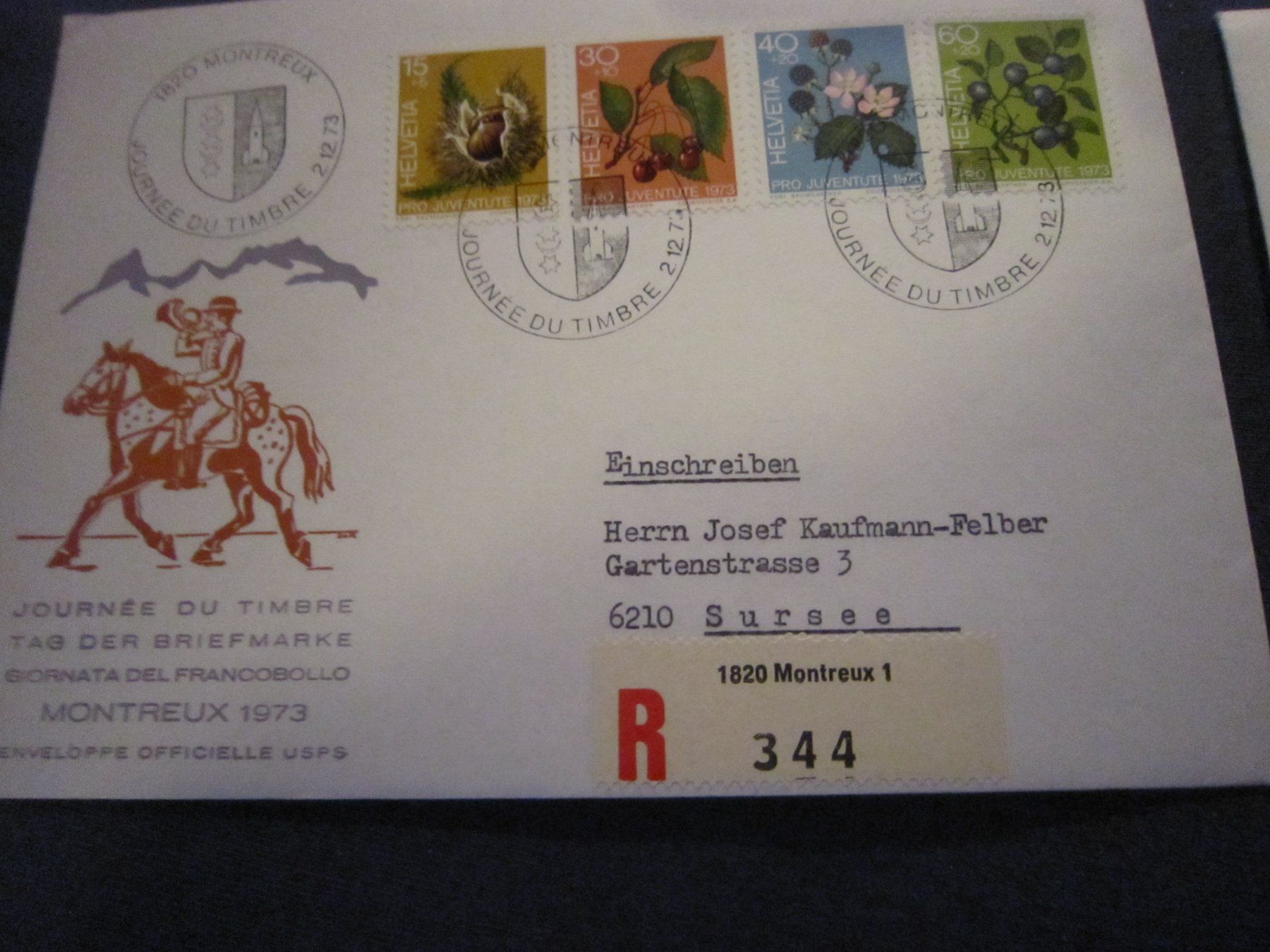 Tutti i francobolli: PJ 1973 FDC Serien – Usato da Gordola venduto da Polentaefung 6