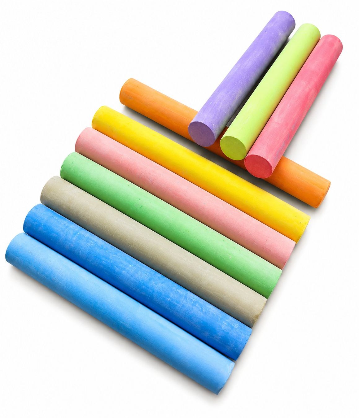 Stifte & Marker: 10x Kreide Bunt 8 cm – Neu und originalverpackt aus Fully von VaneaSelection 3