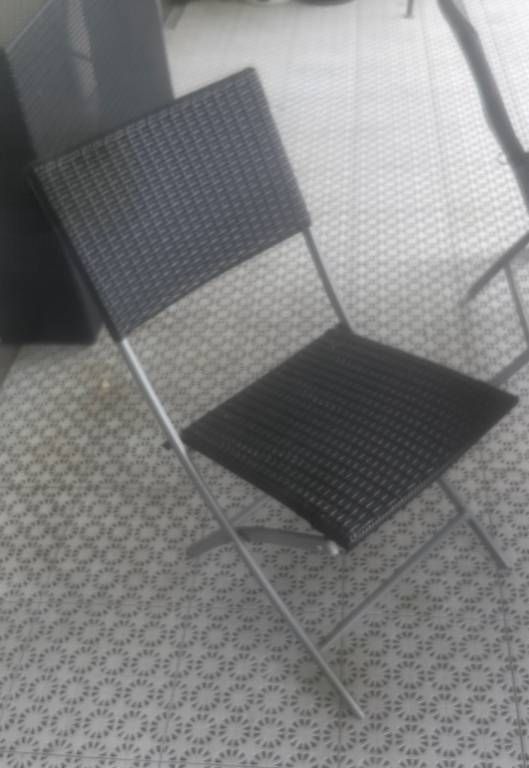 Set di tavolo e panche: Gartentisch Ratanstyle mit 4 Stühlen – Usato da Winterthur venduto da yannbagur 2