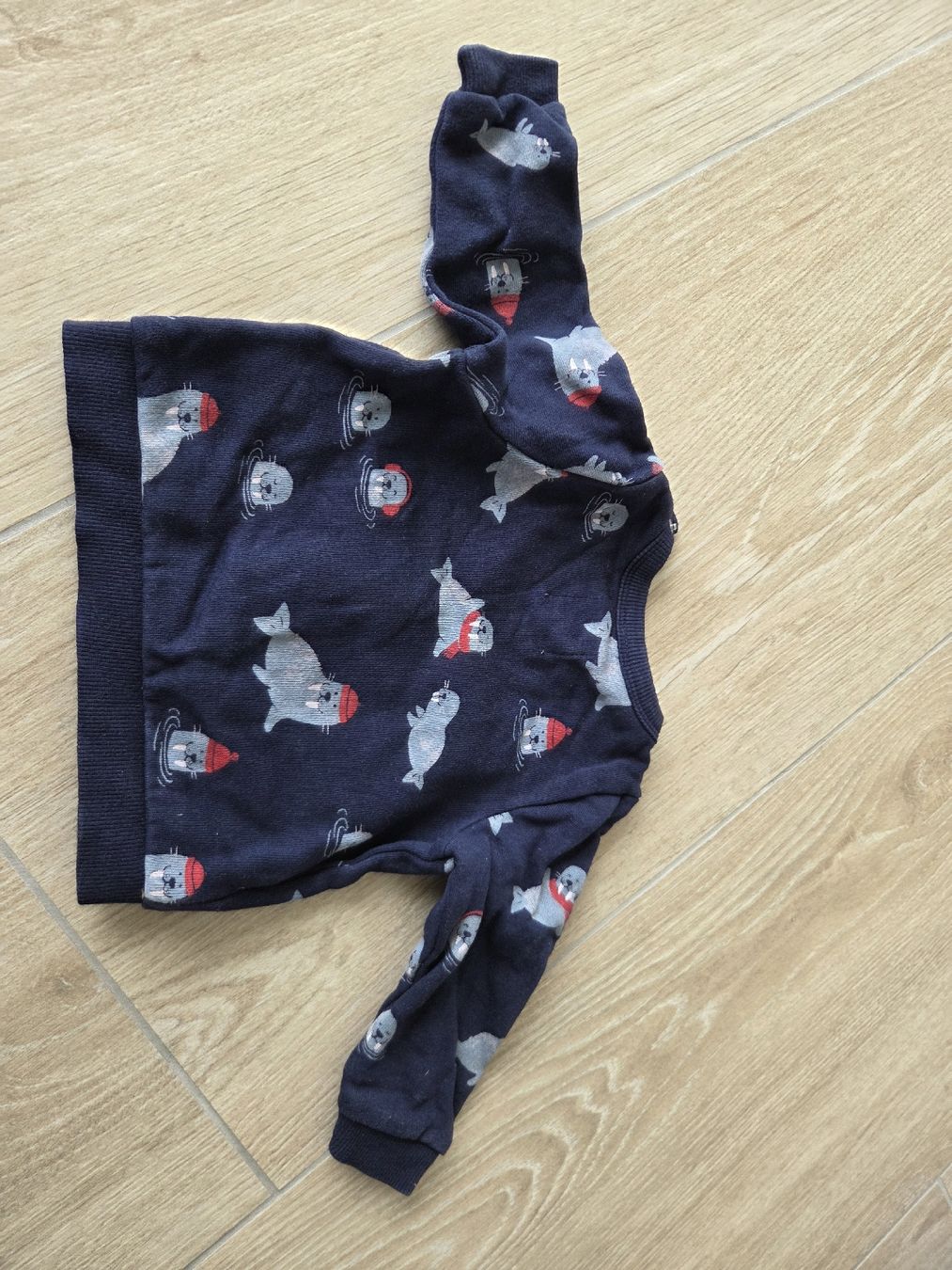 C&A Maglioni & Felpe: Pull chaud bébé (6mois/68) - Motif phoques festifs! – Usato da Neuchâtel venduto da bilao 2