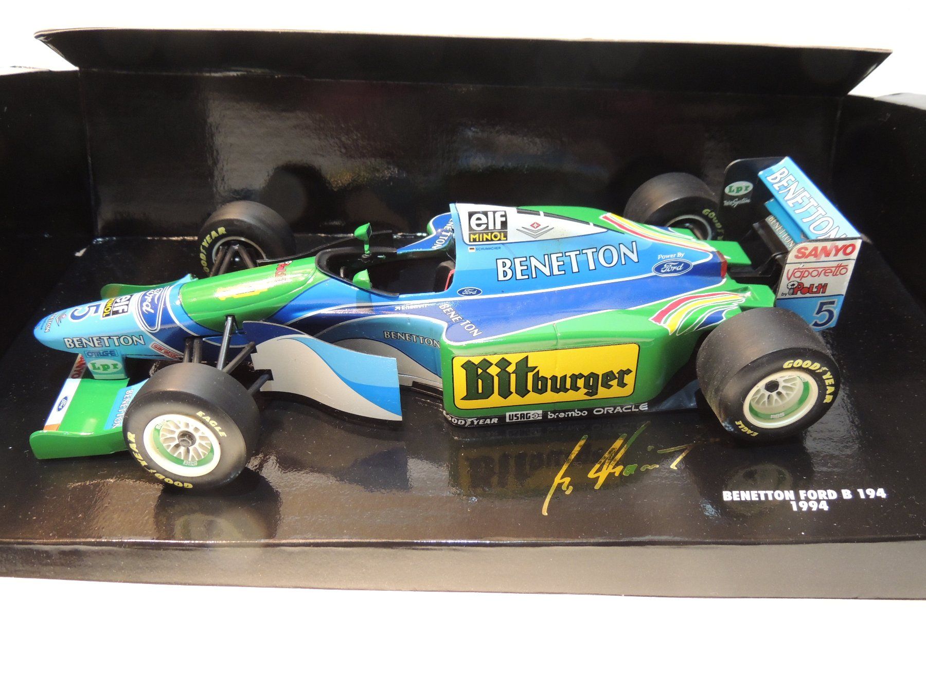 Minichamps Modellini d'auto: Minichamps Benetton Ford B194 MSC 1:18 – Nuovo e nell'imballaggio originale da Corminboeuf venduto da corbay