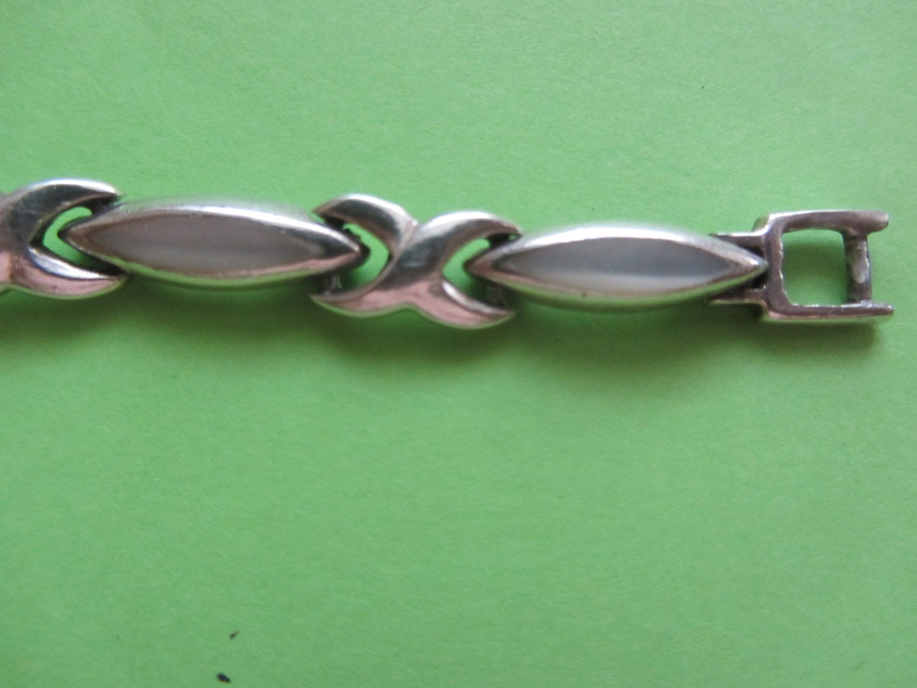 Bracciali & Braccialetti: Armband Silber 925 mit Mondsteinen, 18 cm – Usato da Malters venduto da moc_z8d9 5