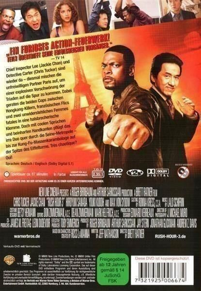 Alle DVDs: Rush Hour 3 – Neu (gemäss Beschreibung) aus Horn von Wings0 1