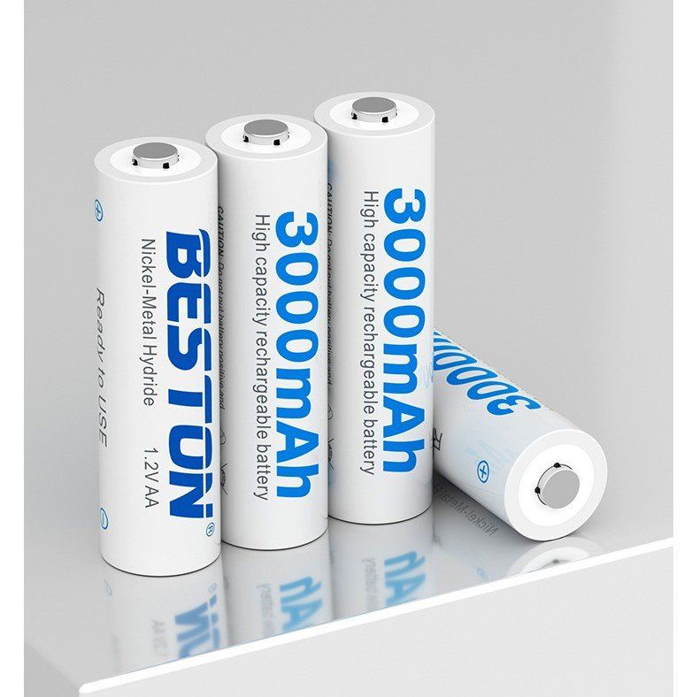 Batterie: 2 Batteries AA 3000mAh capacité haute Rechargeable – Nuovo e nell'imballaggio originale da Morges venduto da DA-mobile 3