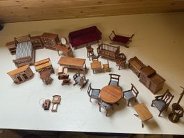 Antike Puppenhaus Möbel siehe Fotos