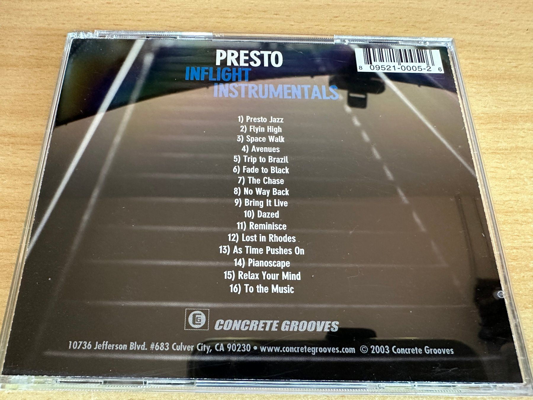 CD: Presto – Inflight Instrumentals – Usato da Rikon im Tösstal venduto da Alpenmutz 1