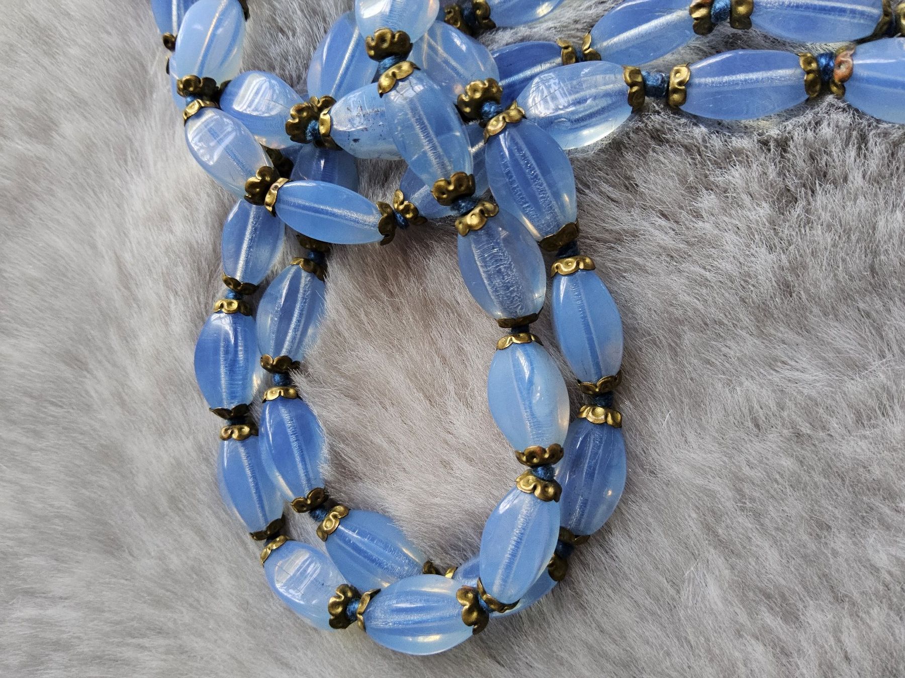 Gablonzer Colliers: Wunderschöne antike Gablonzer Glas Kette Collier 125cm – D'occasion à Zürich par gutsan 3