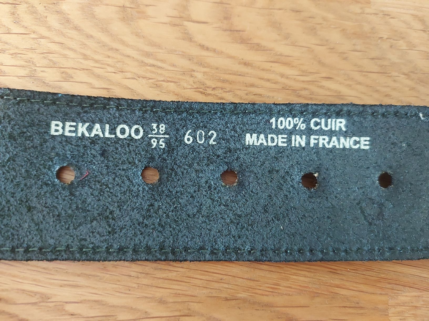 Cinture: Ledergürtel, dunkelgrün, 95 cm – Usato da Oberengstringen venduto da PaolaDe 4