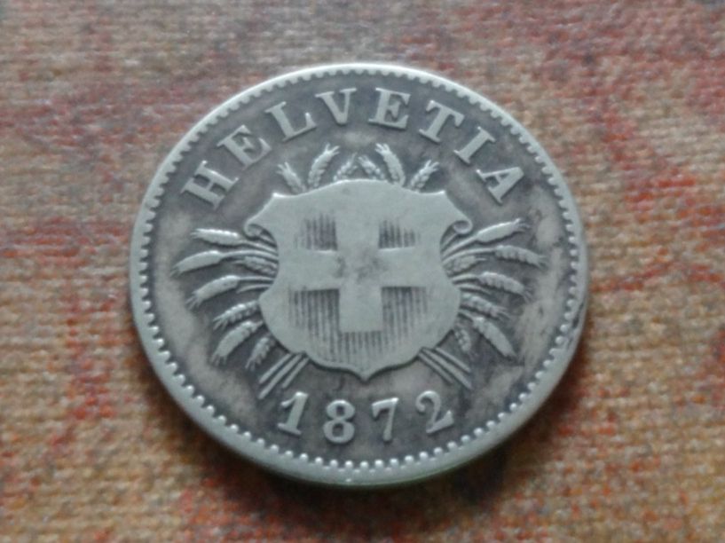 Tutti le monete: 5 Rp. 1872 – Usato da Romanel-sur-Lausanne venduto da Swift13