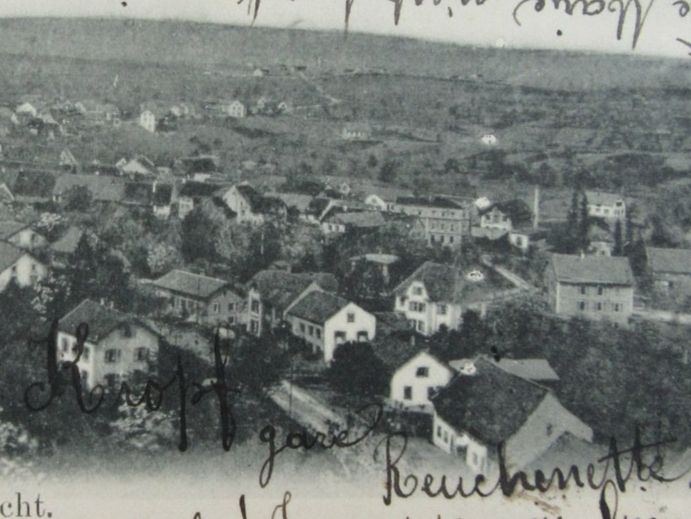 Cartoline postali: AESCH BL-AK 1903 TOTALANSICHT – Usato da Ettingen venduto da Hausi4711 1