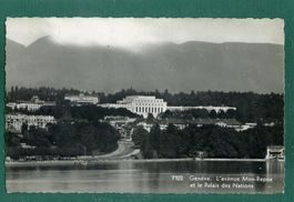 Genève, Avenue Mon-Repos et le Palais des Nations,ungelaufen