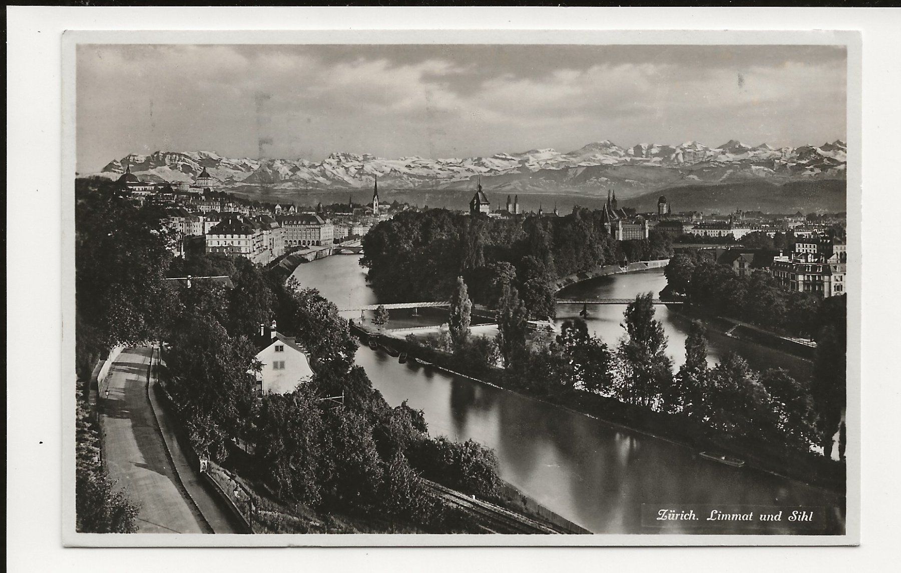 Cartoline postali: AK 1933  Zürich Limmat und Sihl – Usato da Greifensee venduto da 315WDO